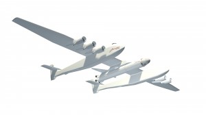 Stratolaunch aircraft and rocket